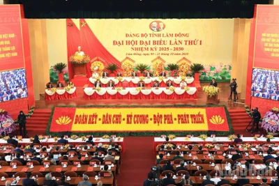 Quang cảnh khai mạc Đại hội đại biểu Đảng bộ tỉnh Lâm Đồng lần thứ I, nhiệm kỳ 2025-2030.