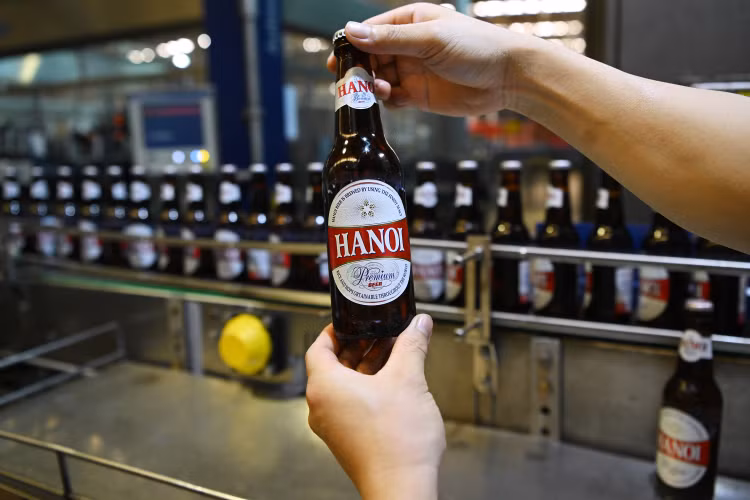 [Ảnh] Quy trình sản xuất bia Hà Nội 