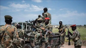 Binh sĩ được triển khai tại khu vực Alole, Nam Sudan. (Ảnh: TTXVN)