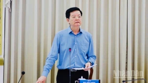 Phó Thủ tướng Chính phủ Mai Văn Chính phát biểu tại buổi làm việc.