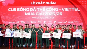 Công ty Thể thao Viettel tổ chức lễ xuất quân với mục tiêu giành chức vô địch V.League 2025/26. 