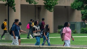Khuôn viên một trường học ở Texas, Mỹ. (Ảnh: Tân Hoa xã)
