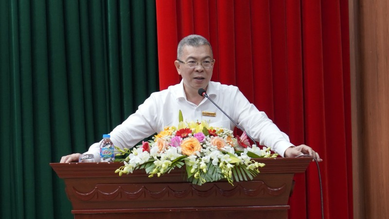 Tổng Giám đốc EVNHCMC Nguyễn Văn Thanh phát biểu chỉ đạo tại Hội nghị. 