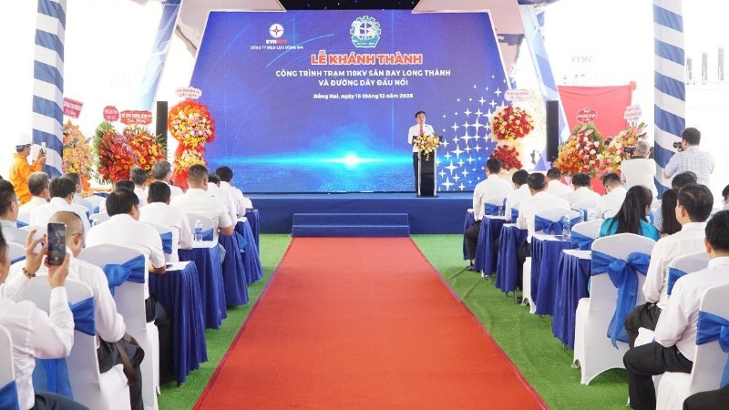 Lễ khánh thành “Công trình Trạm biến áp 110kV sân bay Long Thành và đường dây đấu nối”.