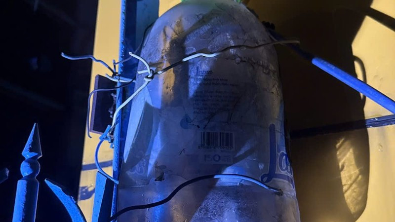 Vị trí thiết bị nghi bị rò rỉ điện dẫn đến vụ tai nạn đáng tiếc. 