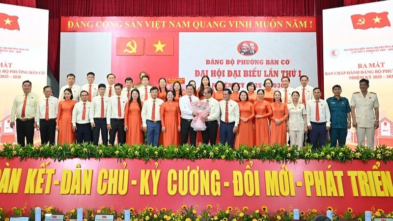 Đại hội đã ra mắt Ban Chấp hành Đảng bộ phường Bàn Cờ, nhiệm kỳ 2025-2030.