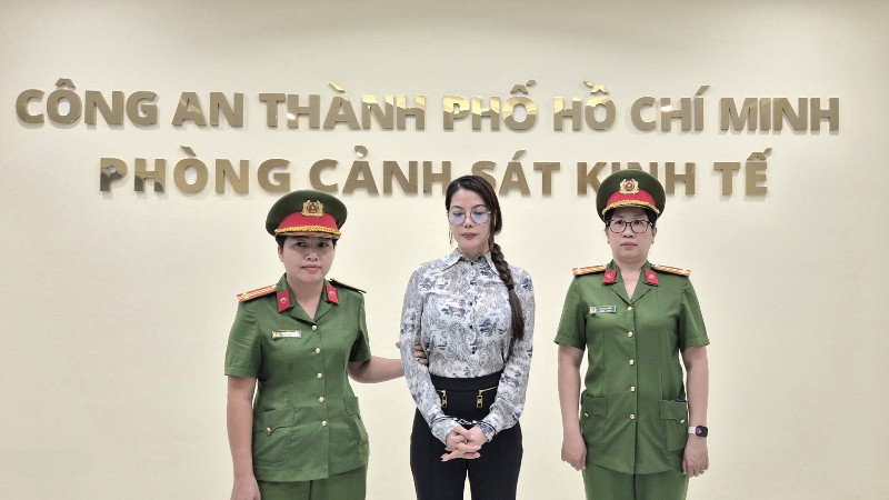 Bị can Trương Ngọc Ánh tại Cơ quan chức năng. (Ảnh: Công an cung cấp)