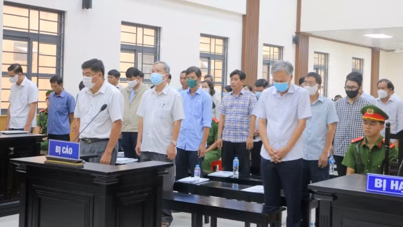 Các bị cáo trong vụ án.