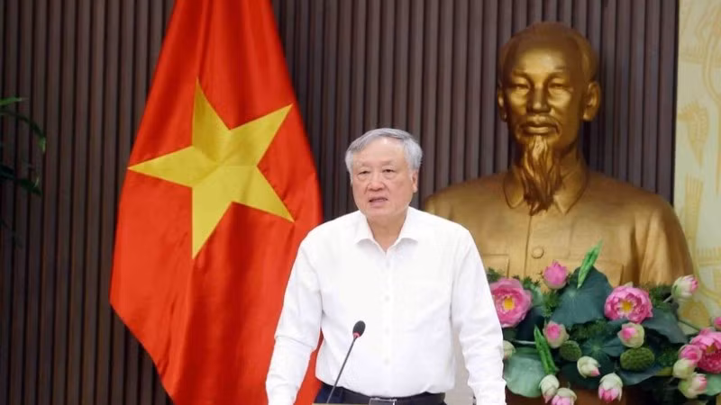 Phó Thủ tướng Thường trực Nguyễn Hòa Bình phát biểu. (Ảnh: Phạm Kiên/TTXVN)