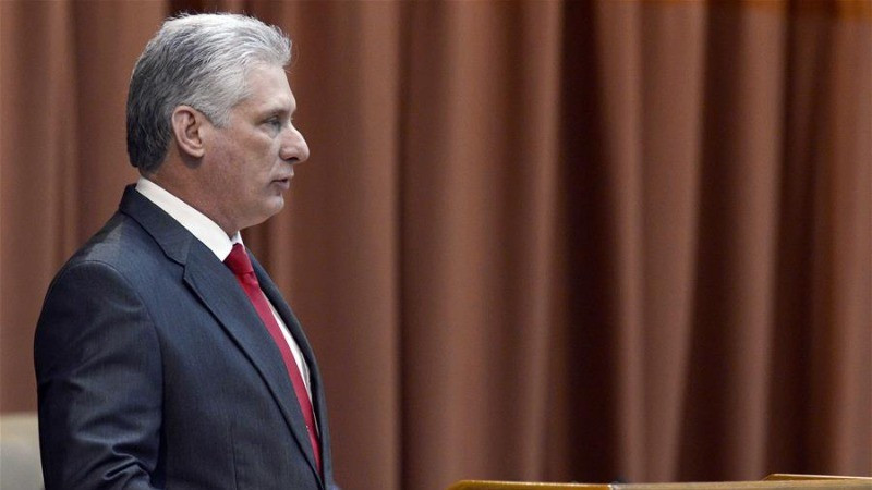 Chủ tịch Cuba Miguel Diaz Canel. (Ảnh: Tân Hoa xã)