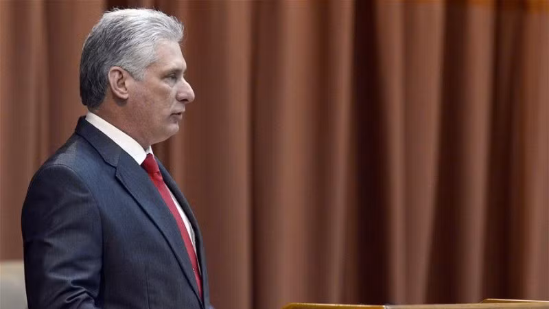Chủ tịch Cuba Miguel Diaz Canel. (Ảnh: Tân Hoa xã)