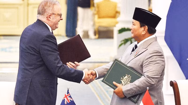 Hai nhà lãnh đạo Australia và Indonesia ký hiệp ước an ninh.