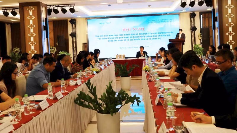 Hội nghị tổng kết thực hiện Quyết định số 1252/QĐ-TTg ngày 26/9/2019 của Thủ tướng Chính phủ và các khuyến nghị của Ủy ban Nhân quyền ngày 19/11/2024 tại tỉnh Hà Nam cũ. (Ảnh BTC)