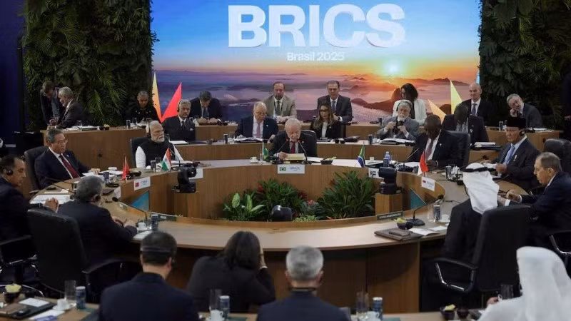 Phiên thảo luận tại Hội nghị Thượng đỉnh BRICS ở Brazil.