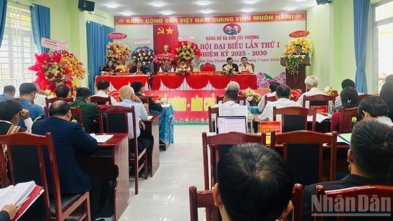Đảng bộ xã Sơn Tây Thượng đặt mục tiêu nâng cao đời sống đồng bào Ca Dong trong nhiệm kỳ mới.
