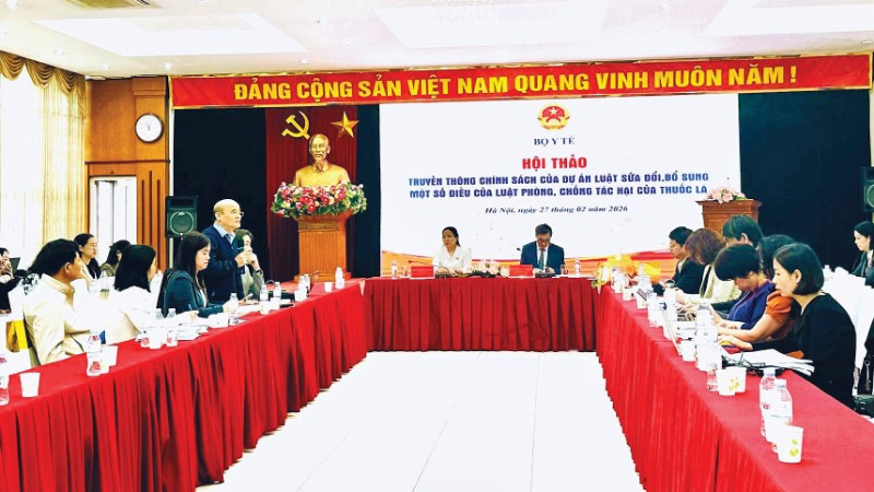 Bộ Y tế tổ chức hội thảo xin ý kiến xây dựng Luật Sửa đổi, bổ sung một số điều của Luật Phòng, chống tác hại của thuốc lá.