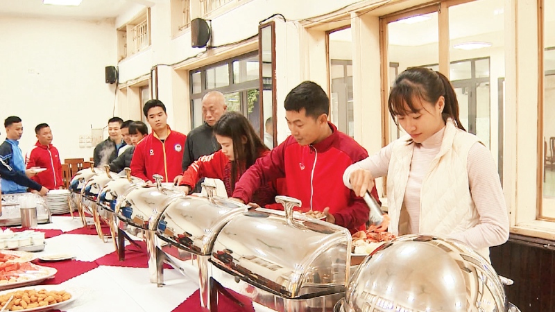 Bếp ăn tại Trung tâm Đào tạo vận động viên cấp cao quốc gia. (Ảnh: HT)