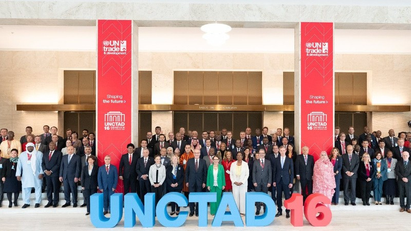 Các trưởng đoàn đại biểu các nước tham dự hội nghị. (Ảnh: UNCTAD)
