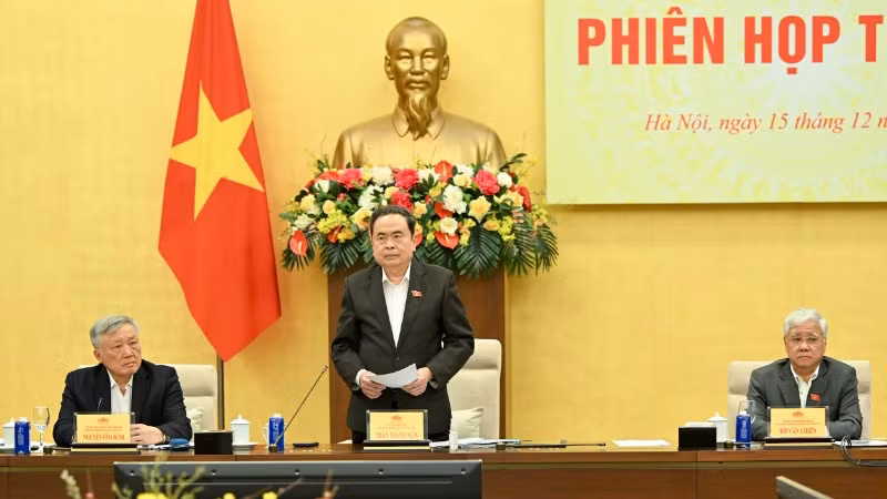 Chủ tịch Quốc hội Trần Thanh Mẫn chủ trì Phiên họp thứ tư của Hội đồng Bầu cử quốc gia.