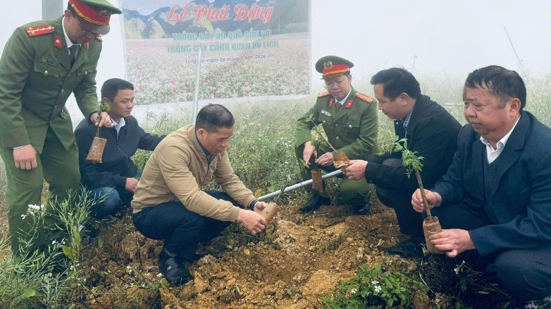 Xã Lũng Cú, tỉnh Tuyên Quang tổ chức phát động trồng cây ăn quả gắn với phát triển du lịch xanh.