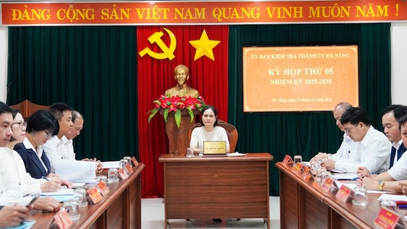 Ủy ban Kiểm tra Thành ủy Đà Nẵng nhiệm kỳ 2025-2030 vừa tổ chức họp kỳ thứ 5. (Ảnh: Ủy ban Kiểm tra Thành ủy Đà Nẵng)