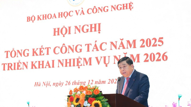 Phó Thủ tướng Nguyễn Chí Dũng phát biểu chỉ đạo định hướng phát triển ngành khoa học và công nghệ, tập trung thực hiện tốt 5 nhóm nhiệm vụ trọng tâm.