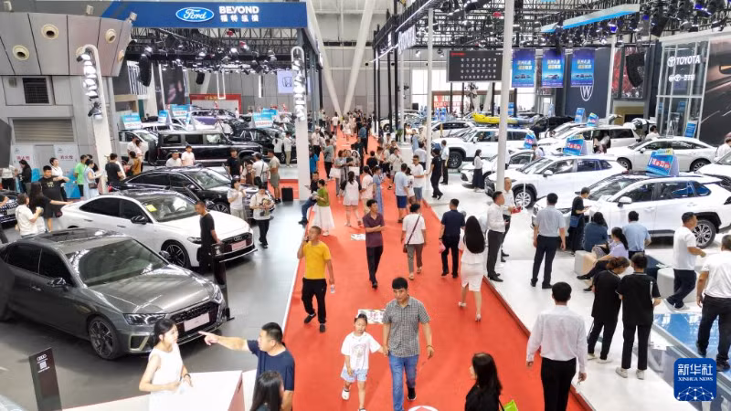 Triển lãm ô-tô quốc tế Cáp Nhĩ Tân lần thứ 27. (Ảnh: Tân Hoa xã)