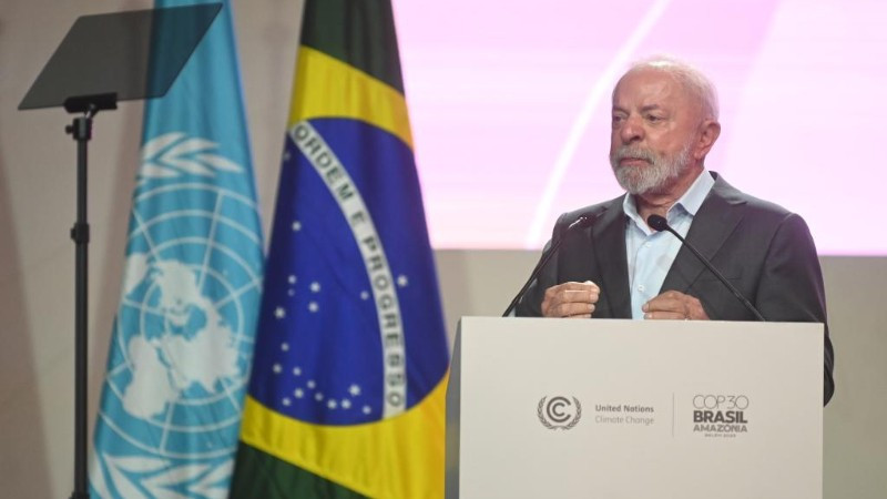 Tổng thống Brazil phát biểu tại lễ khai mạc COP30. (Ảnh: Tân Hoa Xã)