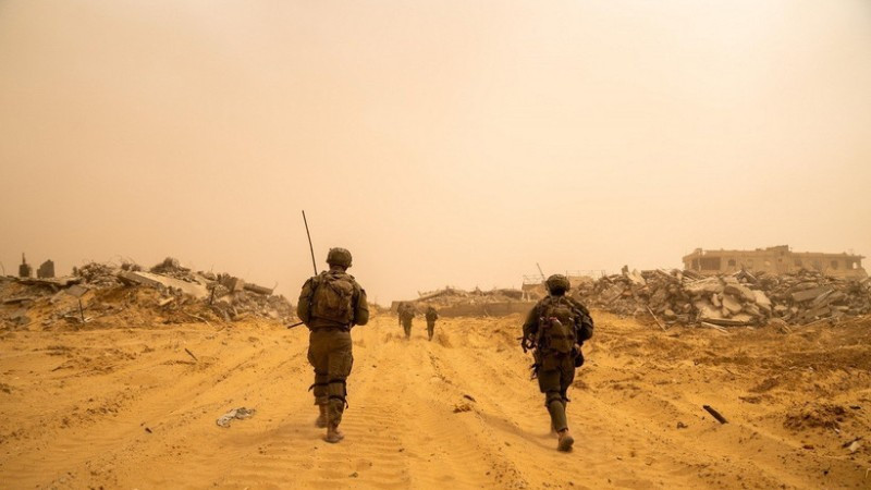 Binh sĩ Israel được triển khai tại Dải Gaza. (Ảnh: THX) 