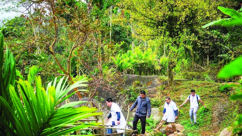 Cán bộ y tế vào bản phòng chống dịch bệnh tại Nghệ An. (Ảnh ĐỨC ANH)