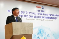 Nhà báo Lê Thế Chữ, Tổng biên tập Báo Tuổi trẻ.