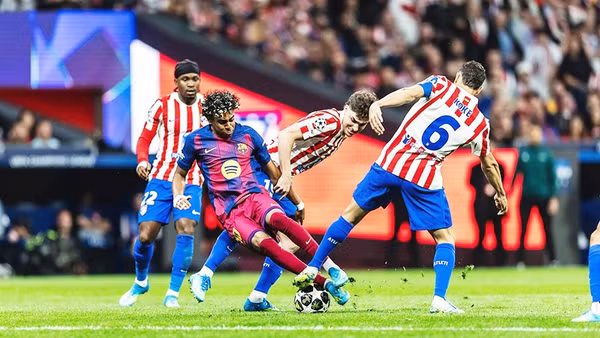 Lamine Yamal mở tỷ số từ rất sớm nhưng vẫn không thể mang về chiến thắng chung cuộc cho Barca.