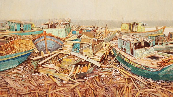 Tác phẩm của họa sĩ Phạm Xuân Trung.