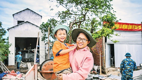 Căn nhà mới của vợ chồng Nguyễn Minh Sĩ - Lê Thị Cẩm Phương đã gần hoàn thiện, niềm hạnh phúc tưởng chừng như đang mơ.