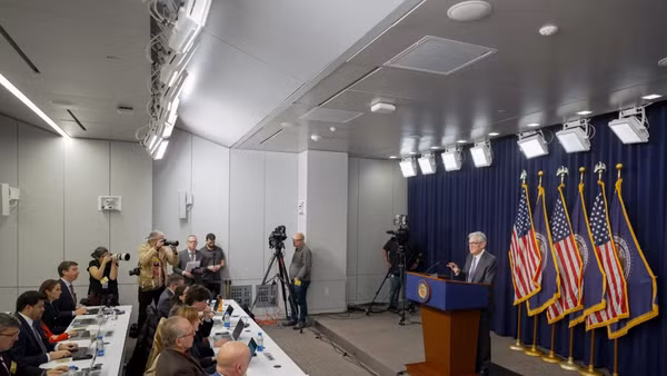 Cuộc họp của FED tại Washington D.C tháng 12/2025. Ảnh: BLOOMBERG