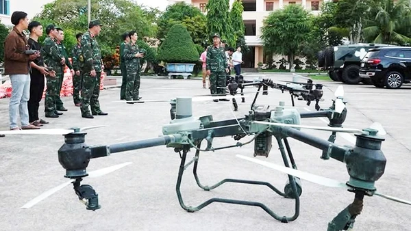 Triển khai drone ứng phó thiên tai