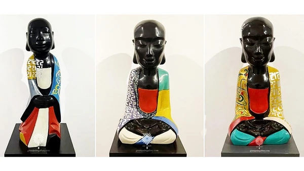 Tác phẩm của nhà điêu khắc Đinh Công Đạt.