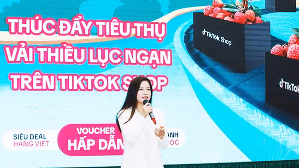 Sắp tới, người tiêu dùng có thể mua quả vải trên nền tảng thương mại TikTok Shop.