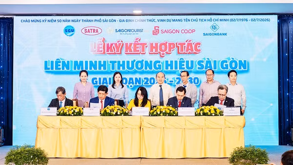 Ra mắt Liên minh thương hiệu Sài Gòn. Ảnh: HỮU ĐẠT
