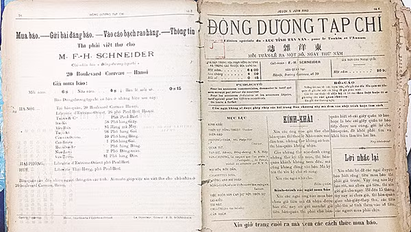 Một số trang Đông Dương tạp chí xưa.