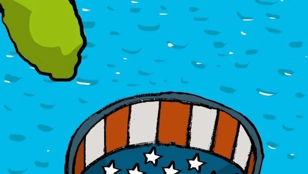 Biếm họa của Alfredo Martirena.