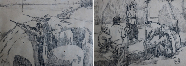 Tác phẩm ký họa của họa sĩ, Nghệ sĩ Nhân dân Ngô Mạnh Lân.