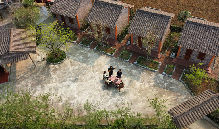 Không gian homestay của gia đình ông Dương Công Chích, một trong năm hộ đầu tiên chuyển đổi làm du lịch để đón khách.