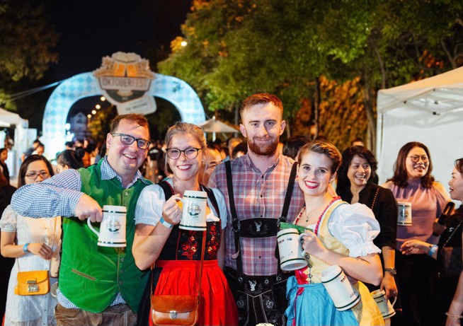 Lễ hội "GBA Oktoberfest 2022" luôn mang lại không khó sôi động. Lễ hội "GBA Oktoberfest 2022" luôn mang lại không khó sôi động.