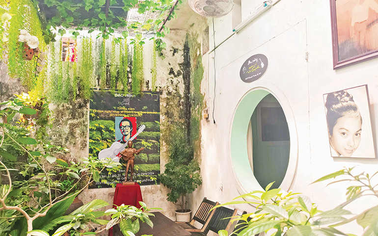 Gác Trịnh, một điểm đến của những người yêu nhạc Trịnh Công Sơn.