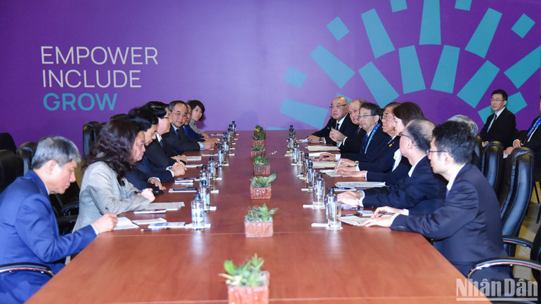 Chủ tịch nước Lương Cường gặp Thủ tướng Nhật Bản Ishiba Shigeru