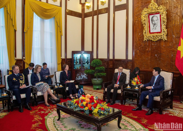 Chủ tịch nước tiếp Đại sứ Australia.