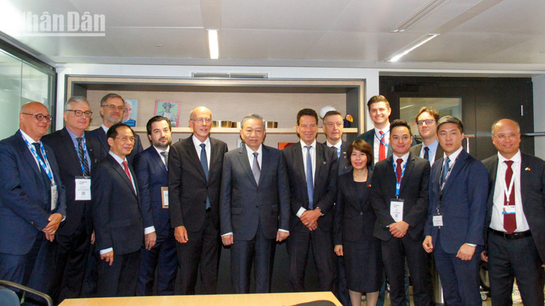 Tổng Bí thư, Chủ tịch nước Tô Lâm và các đại biểu dự cuộc tiếp