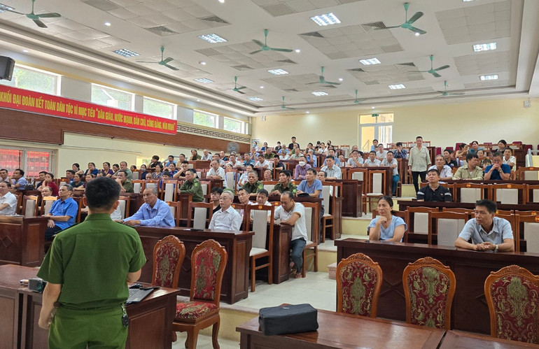 Quang cảnh buổi tập huấn.