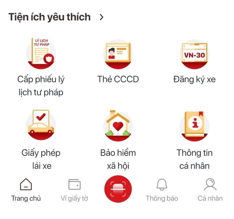 Tiện ích Cấp phiếu lý lịch tư pháp trên app VNeID. Tiện ích Cấp phiếu lý lịch tư pháp trên app VNeID.